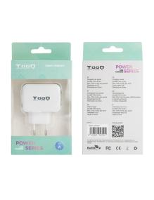 Cargador de Pared TooQ TQWC-1S02WT/ 2xUSB/ 17W