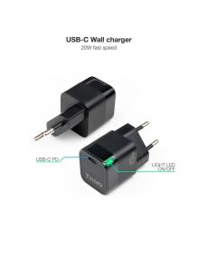 Cargador de Pared TooQ TQWC-PD20/ 1xUSB Tipo-C/ 20W