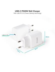 Cargador de Pared TooQ TQWC-PDUSBC20W/ 1xUSB Tipo-C/ 20W