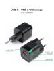 Cargador de Pared TooQ TQWC-QCPD20/ 1xUSB Tipo-C/ 1xUSB/ 20W