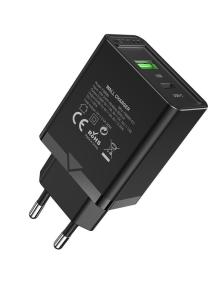 Cargador de Pared Vention FBBB0-EU/ 1xUSB Tipo-C/ 1xUSB/ 20W