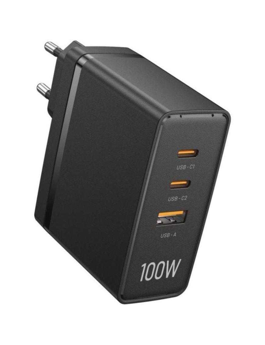 Cargador de Pared Vention FEGB0-EU/ 2xUSB Tipo-C/ 1xUSB/ 100W