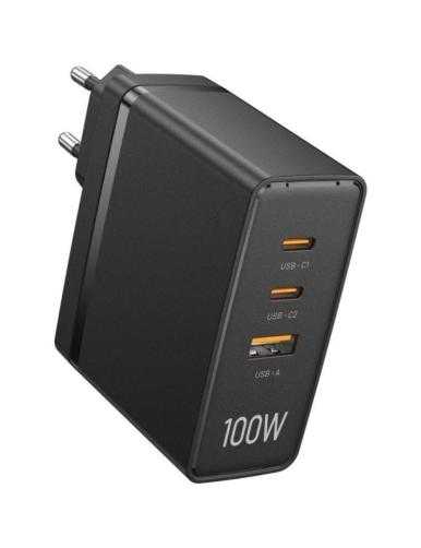 Cargador de Pared Vention FEGB0-EU/ 2xUSB Tipo-C/ 1xUSB/ 100W