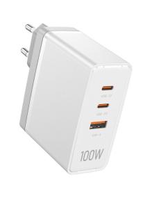 Cargador de Pared Vention FEGW0-EU/ 2xUSB Tipo-C/ 1xUSB/ 100W