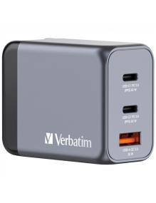 Cargador de Pared Universal Verbatim GNC-65/ 2xUSB Tipo-C/ 1xUSB/ 65W