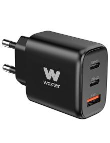 Cargador de Pared Woxter PE26-176/ 2xUSB Tipo-C + Cable USB Tipo-C/ 1xUSB/ 65W