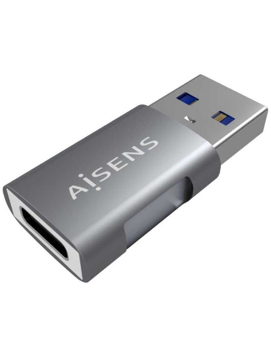 Adaptador USB 3.2 GEN2 Aisens A108-0655/ USB Tipo-C Hembra - USB Macho