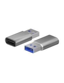 Adaptador USB 3.2 GEN2 Aisens A108-0677/ USB Tipo-C Hembra - USB Macho