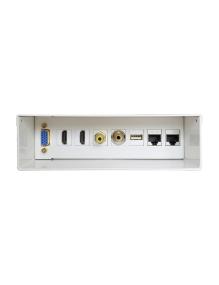 Caja de Conexiones Aisens A127-0340/ VGA - 2x HDMI - Jack 3.5 - RCA - USB - 2x RJ45