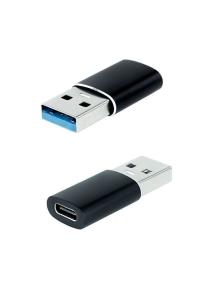 Adaptador USB 3.1 Nanocable 10.02.0012/ USB Macho - USB Tipo-C Hembra