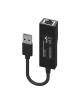 Adaptador USB 3.0 Aisens A106-0766/ USB Macho - RJ45 Hembra/ 15cm/ Negro