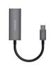 Adaptador USB Tipo-C Aisens A109-0709/ USB Tipo-C Macho - RJ45 Hembra/ 1000Mbps/ 15cm/ Gris