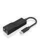 Adaptador USB 3.1 Aisens A106-0765/ USB-C Macho - RJ45 Hembra/ 11cm/ Negro