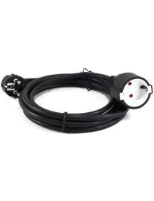 Cable Alargador de Alimentación 3GO AL3M/ CEE7 Macho - CEE7 Hembra/ 3m/ Negro