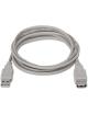 Cable Alargador USB 2.0 Aisens A101-0013/ USB Macho - USB Hembra/ Hasta 2.5W/ 60Mbps/ 1.8m/ Beige