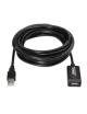 Cable Alargador USB 2.0 Aisens A101-0018/ USB Macho - USB Hembra/ Hasta 2.5W/ 60Mbps/ 5m/ Negro