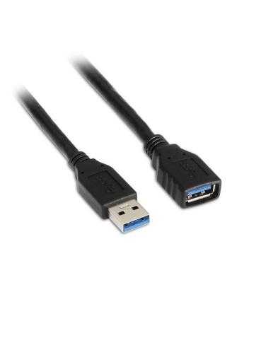 Cable Alargador USB 3.0 Aisens A105-0042/ USB Macho - USB Hembra/ Hasta 9W/ 625Mbps/ 2m/ Negro