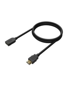 Cable Alargador HDMI Aisens A120-0544/ HDMI Macho - HDMI Hembra/ Hasta 10W/ 2250Mbps/ 1m/ Negro