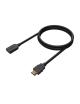 Cable Alargador HDMI Aisens A120-0546/ HDMI Macho - HDMI Hembra/ Hasta 10W/ 2250Mbps/ 3m/ Negro