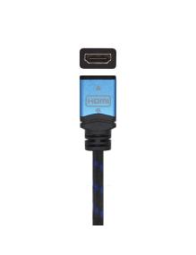 Cable Alargador HDMI Aisens A120-0452/ HDMI Macho - HDMI Hembra/ 1m/ Negro/ Azul