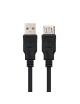 Cable Alargador USB 2.0 Nanocable 10.01.0202-BK/ USB Macho - USB Hembra/ 1m/ Negro