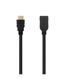 Cable Alargador HDMI Nanocable 10.15.1013/ HDMI Macho - HDMI Hembra/ 3m/ Negro