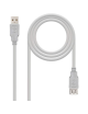 Cable Alargador USB 2.0 Nanocable 10.01.0204/ USB Macho - USB Hembra/ 3m/ Beige