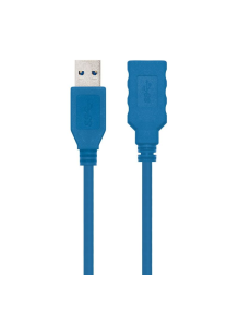 Cable Alargador USB 3.0 Nanocable 10.01.0901/ USB Macho - USB Hembra/ 1m/ Azul