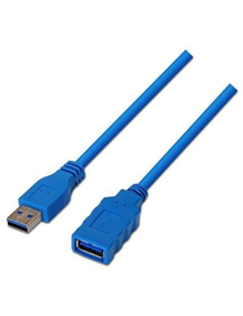 Cable Alargador USB 3.0 Nanocable 10.01.0901/ USB Macho - USB Hembra/ 1m/ Azul