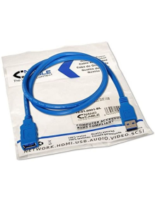 Cable Alargador USB 3.0 Nanocable 10.01.0902-BL/ USB Macho - USB Hembra/ 2m/ Azul