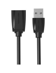 Cable Alargador USB 3.0 Vention VAS-A45-B050/ USB Macho - USB Hembra/ 5Gbps/ 50cm/ Negro