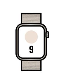 Apple Watch Series 9/ GPS/ 45mm/ Caja de Aluminio Blanco Estrella/ Correa Deportiva Loop Blanco Estrella