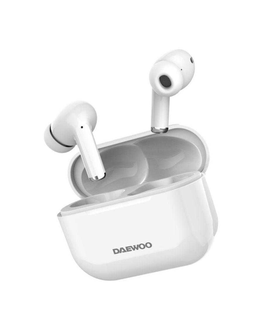 Auriculares Bluetooth Daewoo DW2002 con estuche de carga/ Autonomía 6h/ Blancos