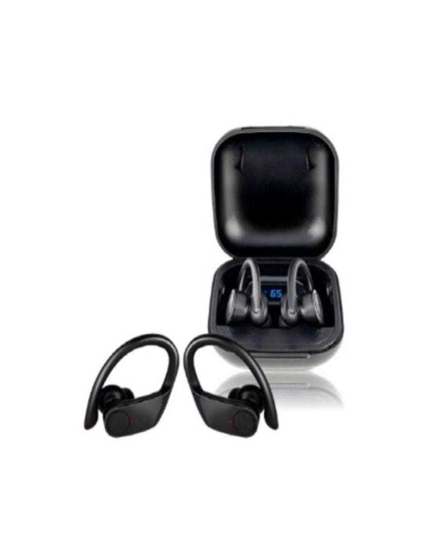 Auriculares Deportivos Bluetooth Daewoo TWS SPORT DW2012 con estuche de carga/ Autonomía 3h/ Negros