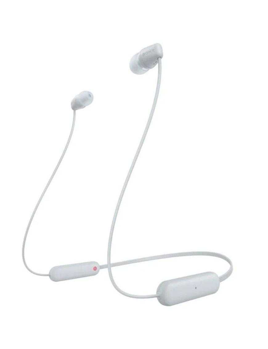 Auriculares Inalámbrico Intrauditivos Sony WI-C100/ con Micrófono/ Bluetooth/ Blancos