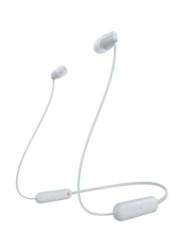Auriculares Inalámbrico Intrauditivos Sony WI-C100/ con Micrófono/ Bluetooth/ Blancos