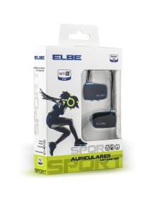 Auriculares Inalámbricos Deportivos Elbe ABT-038-DEP/ con Micrófono/ Bluetooth/ Azul y Negro