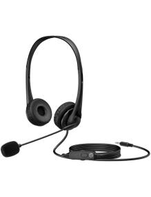 Auriculares HP G2/ con Micrófono/ Jack 3.5/ Negros