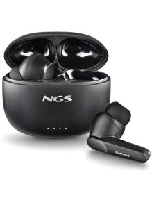 Auriculares Bluetooth NGS Ártica Hush con estuche de carga/ Autonomía 4h/ Negros