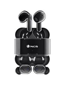 Auriculares Bluetooth NGS Ártica Duo con estuche de carga/ Autonomía 5h/ Negros