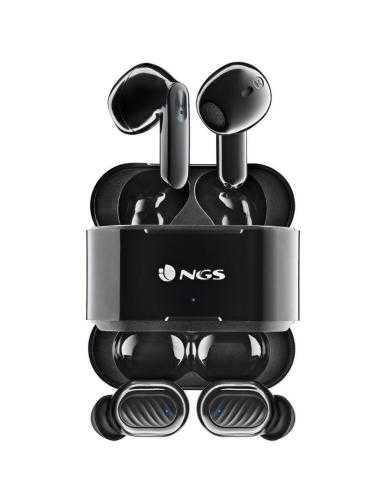 Auriculares Bluetooth NGS Ártica Duo con estuche de carga/ Autonomía 5h/ Negros