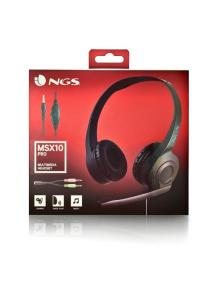 Auriculares NGS MSX 10 Pro/ con Micrófono/ Jack 3.5/ Negros