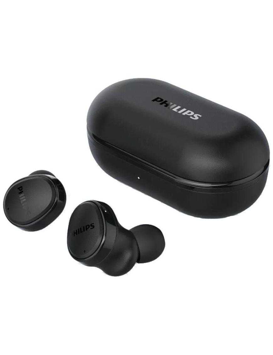 Auriculares Bluetooth Philips TAT4556BK con estuche de carga/ Autonomía 9h/ Negros