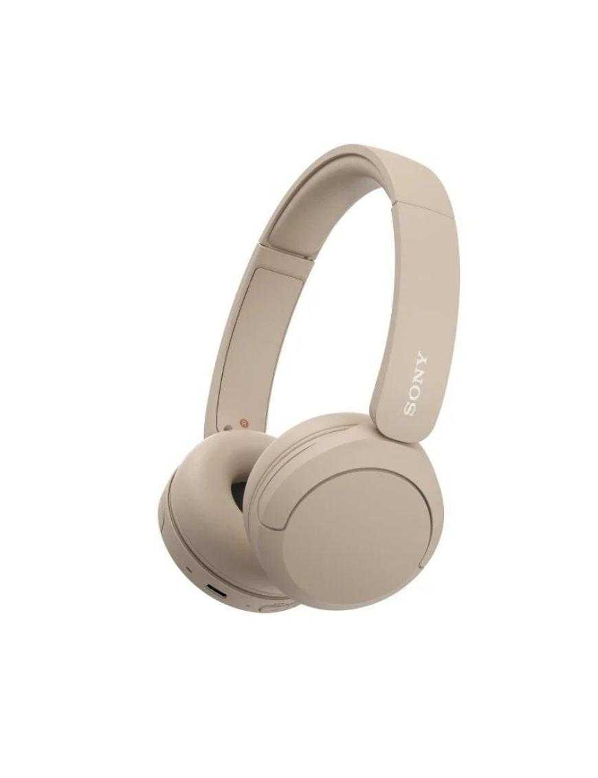 Auriculares inalámbricos Sony WH-CH520/ con Micrófono/ Bluetooth/ Beige