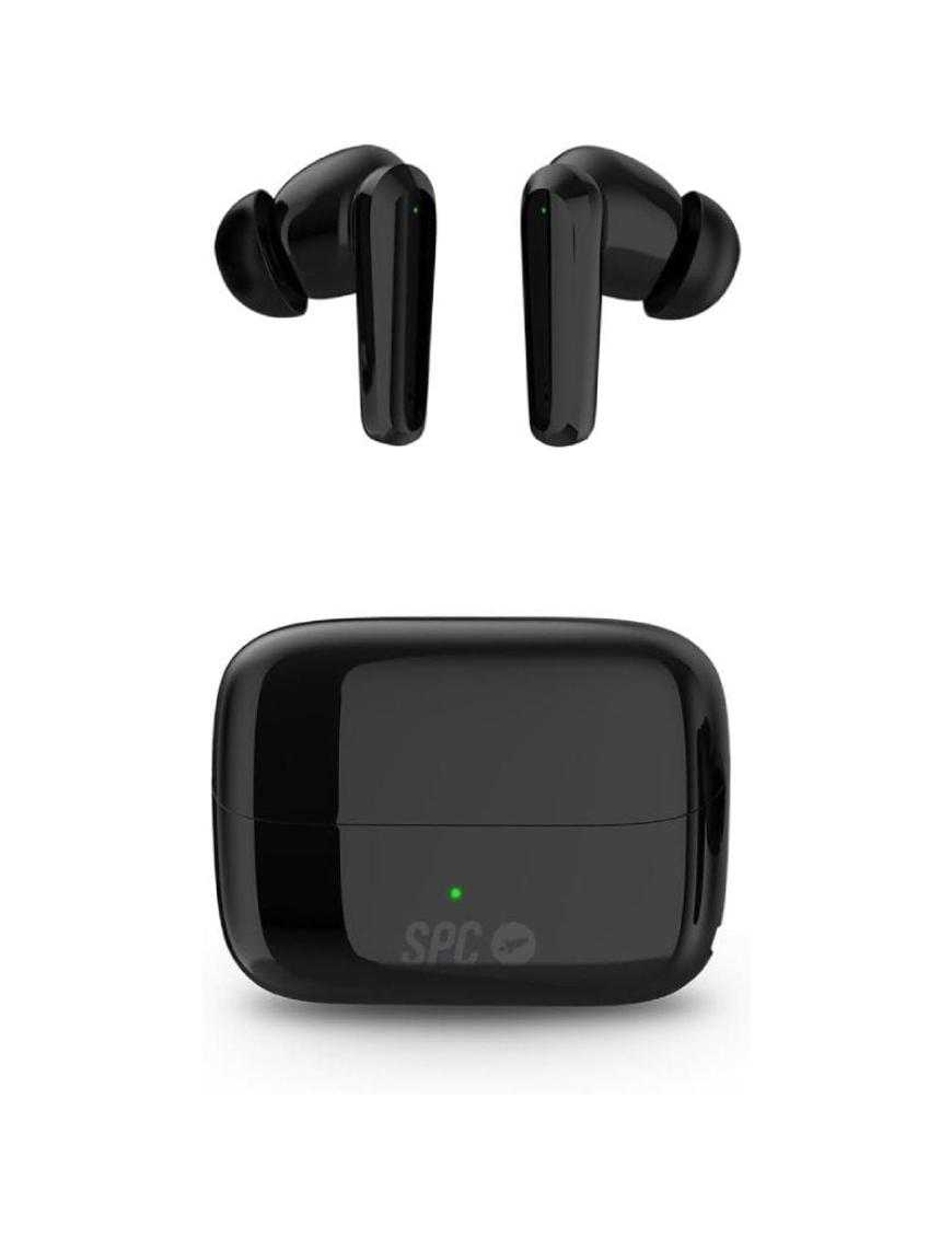 Auriculares Bluetooth SPC Ether 2 Pro con estuche de carga/ Autonomía 6.5h/ Negros