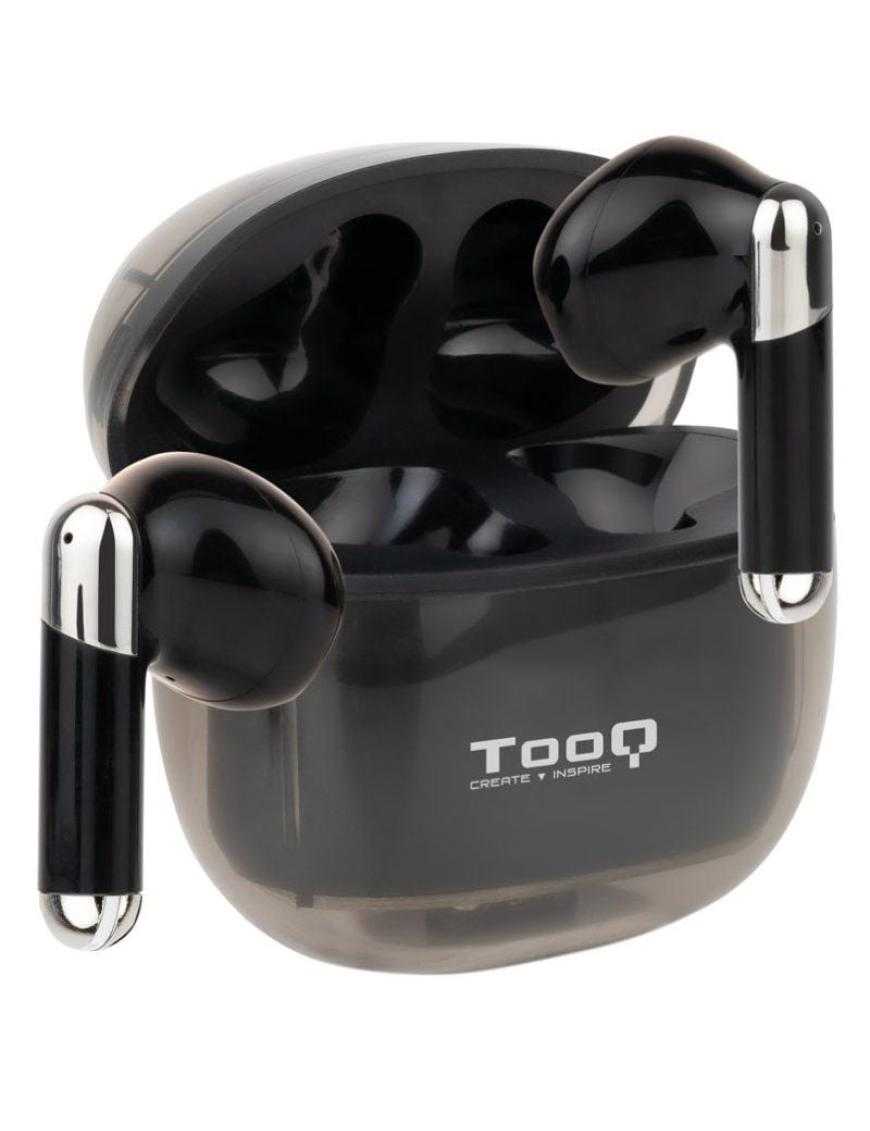 Auriculares Bluetooth TooQ Onyx TQBWH-0054B con estuche de carga/ Autonomía 4h/ Negros