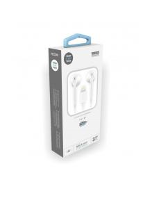 Expositor de Auriculares Tech One Tech earTECH TEC1203/ con Micrófono/ Lightning/ Incluye 10 Auriculares Blancos