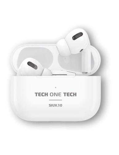 Auriculares Bluetooth Tech One Tech SIUX.10 TEC1410/ con estuche de carga/ Autonomía 5h/ Blancos