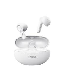 Auriculares Bluetooth Trust Yavi ENC con estuche de carga/ Blancos