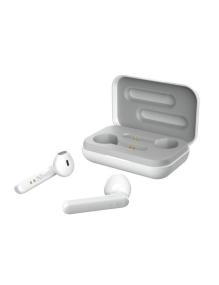 Auriculares Bluetooth Trust Primo Touch con estuche de carga/ Autonomía 4h/ Blancos